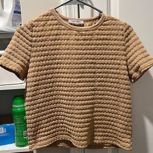 zara short sleeve sweater